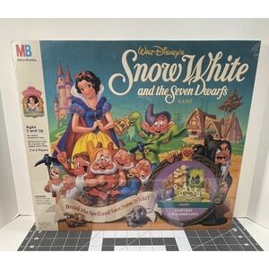 NIB sealed 1992 Vtg Snow White‎ and the Seven Dwarfs Board Game Milton Bradley